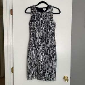 J crew polka dot sheath dress